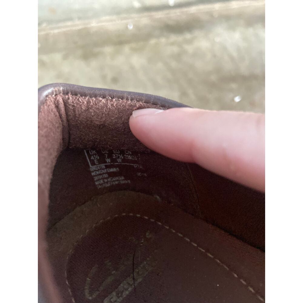 Clarks brown leather Haydn Maize slip on Mary Jane - Picture 9 of 10